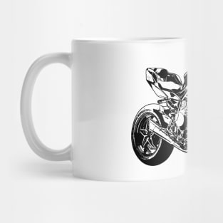 H2R Bike Sketch Art Mug